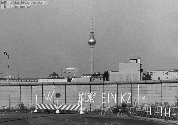 Section of the Berlin Wall, Potsdamer Platz, Berlin (1973)